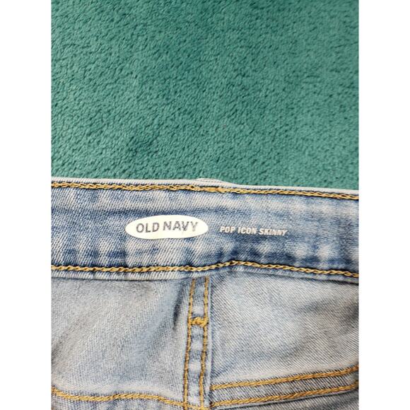 Old Navy Jeans Size 2 Womens Blue Pants Ladies Stretch Mid Rise Pop Icon Skinny - Picture 3 of 12